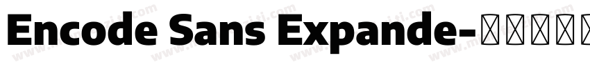 Encode Sans Expande字体转换